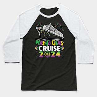 Mardi Gras Cruise 2024 Family Vacation Matching Cruise Baseball T-Shirt